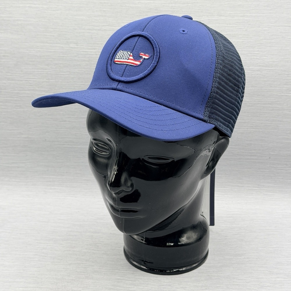 USA Baseball Cap Men's Adjustable Vineyard Vines July 4th Patriotic Flag America